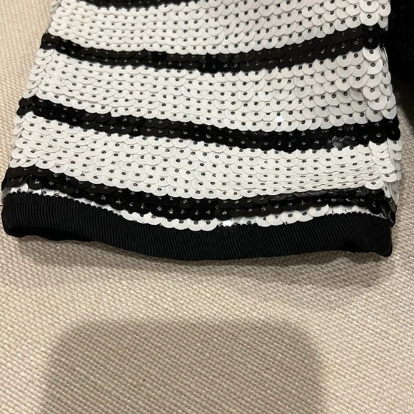 Zara Size Small Sequined crop top with tie closure in back - Picture 8 of 10